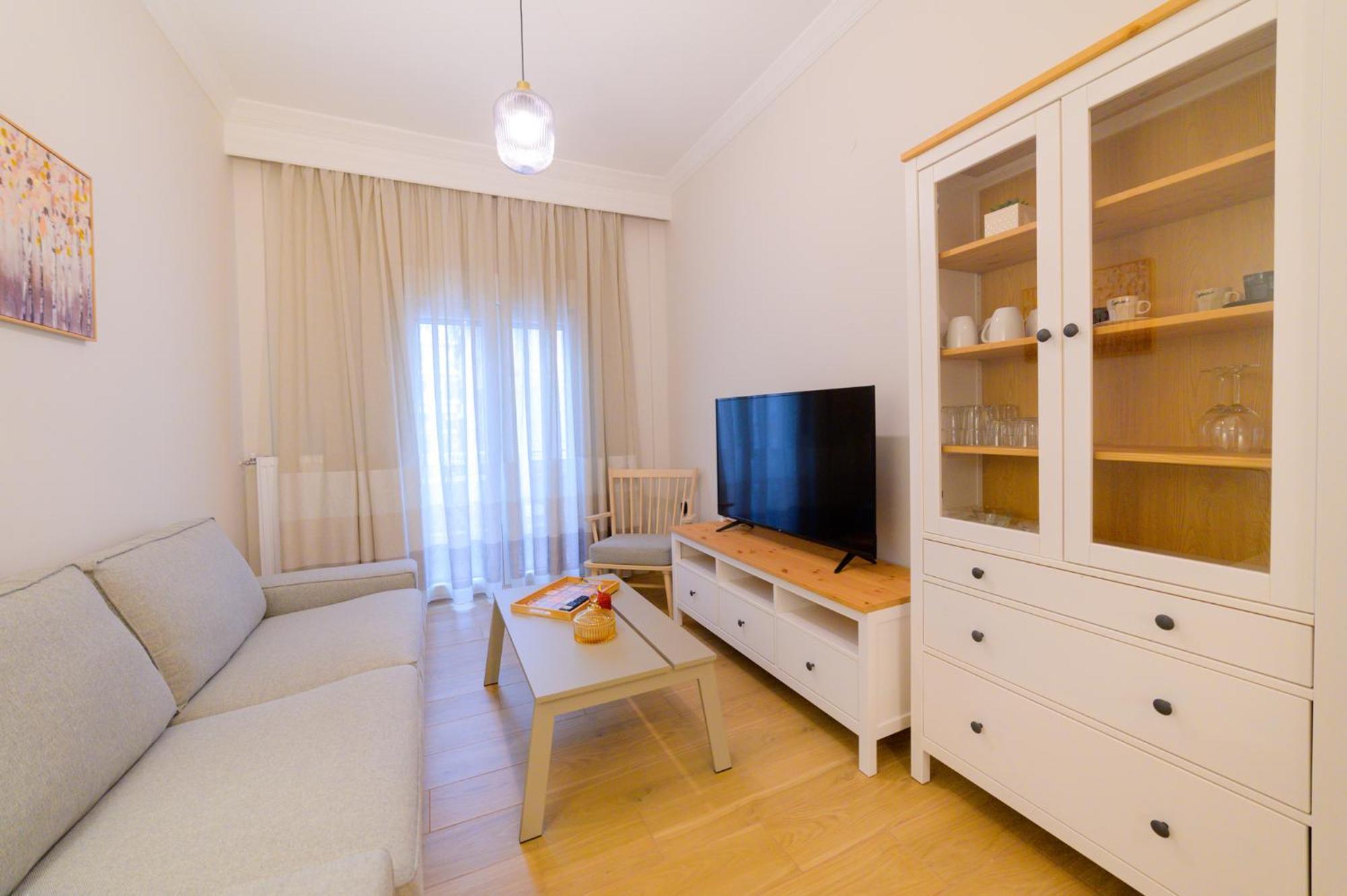 New Modern 2Nd Floor Apartment Tesalonika Bagian luar foto